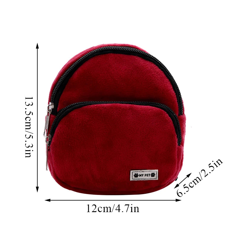 Dog Snack Bag Turtle Shape Dog Bag Pet Backpack Puppy School Bag Large Capacity Convenient Soft Portable Cute