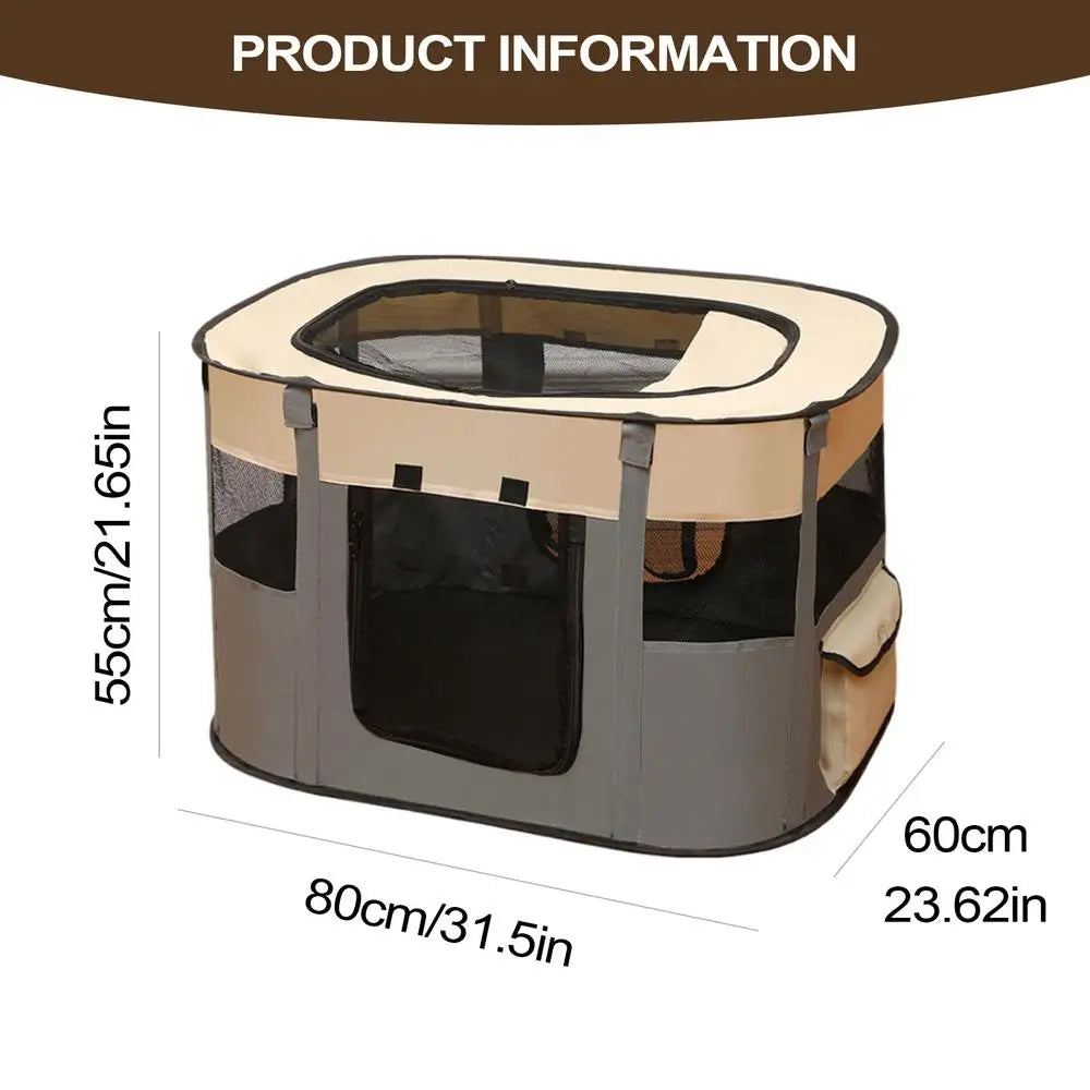 Pet Fence Dog Enclosure Foldable Puppy Playpen Portable Pet Tent Large Enclosure Summer Pet Tent for Outdoor and Indoor