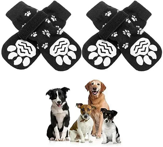 Non-Slip Waterproof Pet Socks Shoes Outdoor Pet Anti-Slip Paw Protectors Adjustable Straps All Dog Boots Footwear Accessories