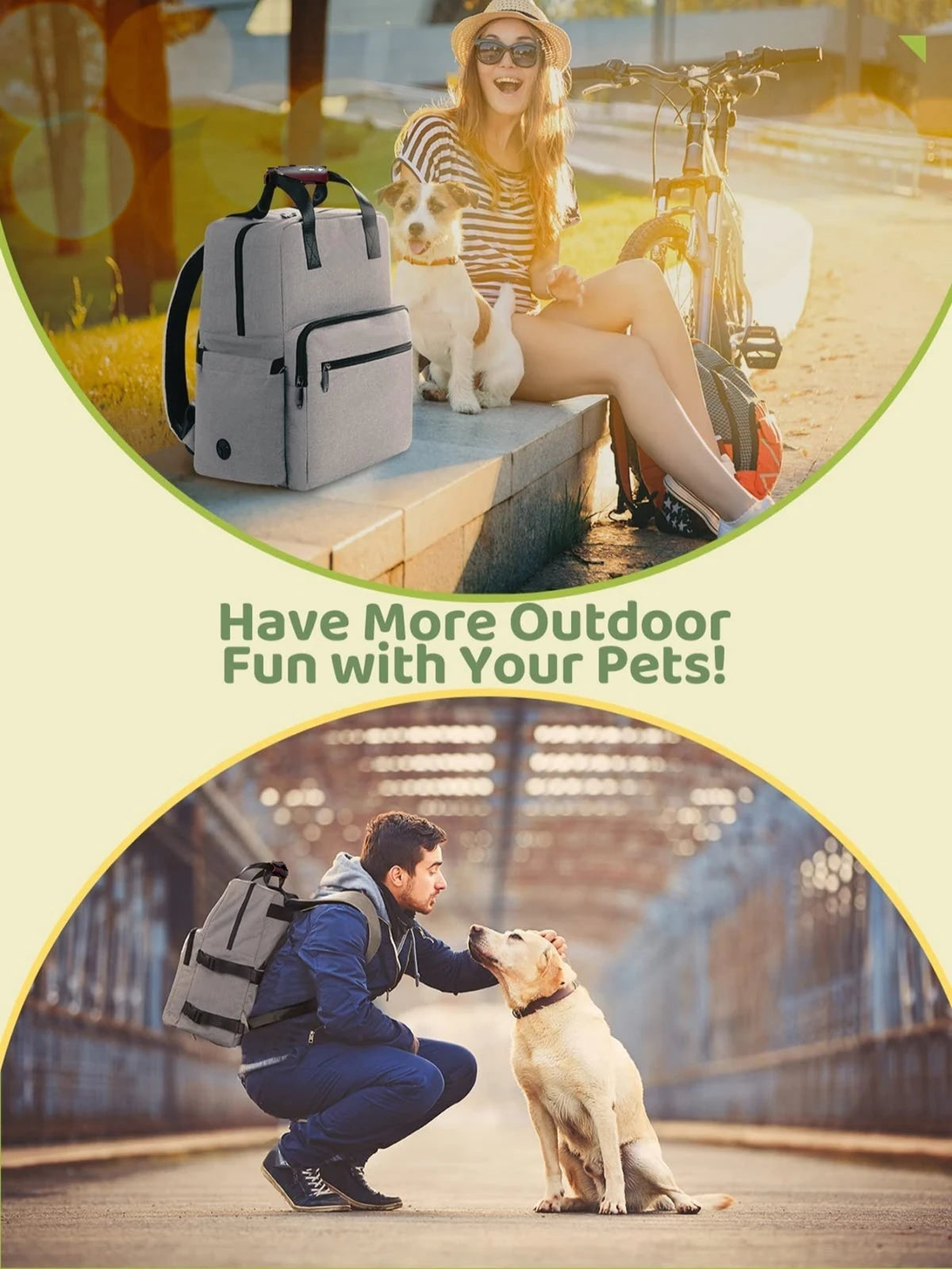 4 Set Dog Travel Bag Multi-Function Pet Organizer Backpack Cat Dogs Outdoor Camping Food Large Capacity Storage Tote Bags