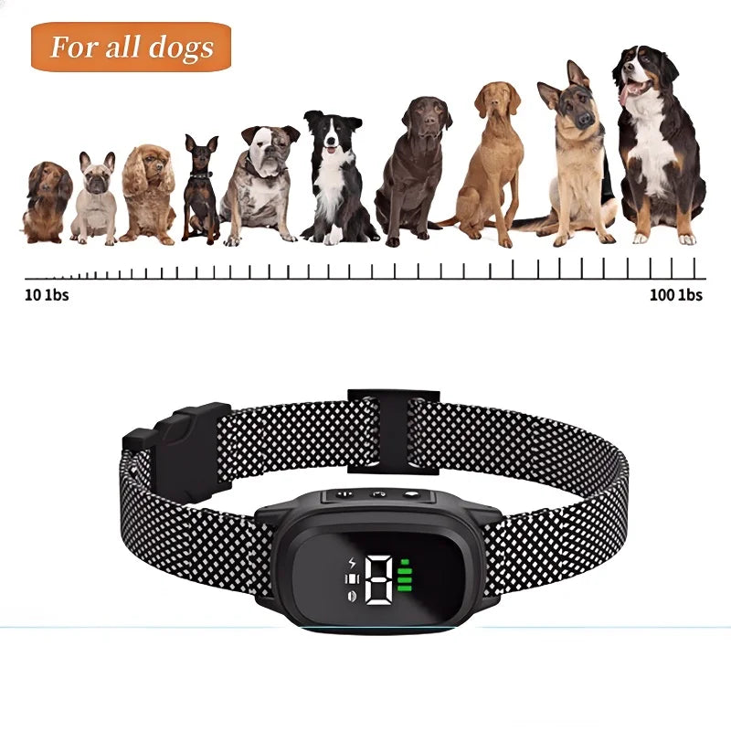 Automatic anti Barking Dog Collar, Rechargeable Bark Stopper, Stop Barkin, Electric Training Collar for Dog