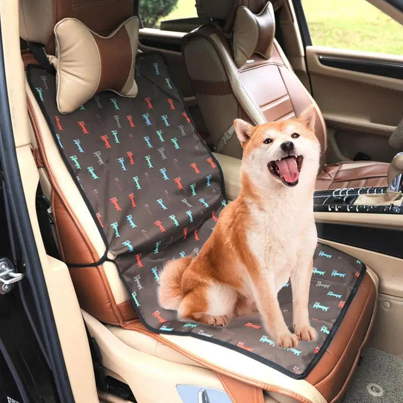 Seat Cover for Dogs Front Seats Car Seat Cover Pet Backseat Pad Scratch-Proof Backseat Protector Travel Car Accessory for All