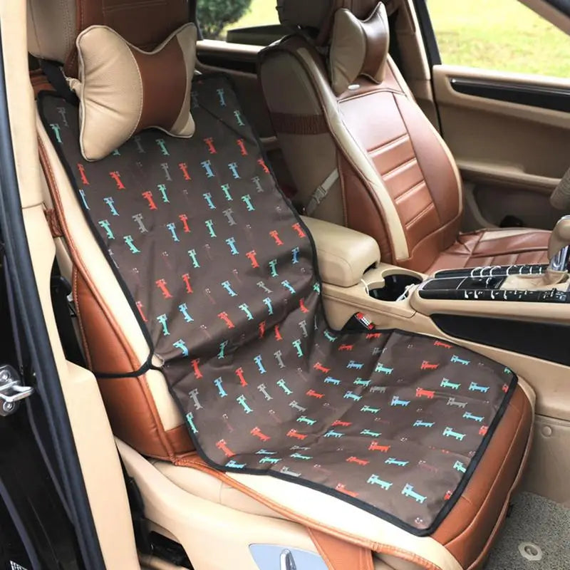 Seat Cover for Dogs Front Seats Car Seat Cover Pet Backseat Pad Scratch-Proof Backseat Protector Travel Car Accessory for All