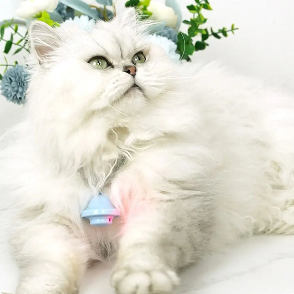 Funny Automatic Laser Cat Toy Bell Shaped Self Entertainment Cat Laser Collar Bite Resistant Cat Teaser Toy Interactive Play