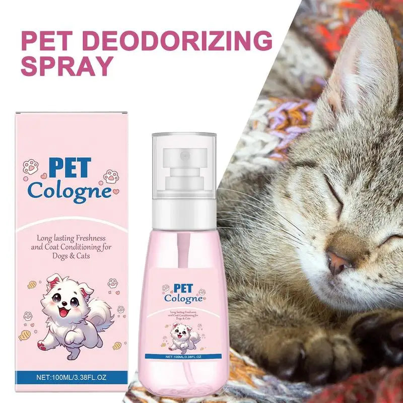 Deodorizing Dog Spray Mild Kitten Odor Removal Natural Deodorizer Perfume Spray for Dogs and Cats Long-Lasting Odor Control