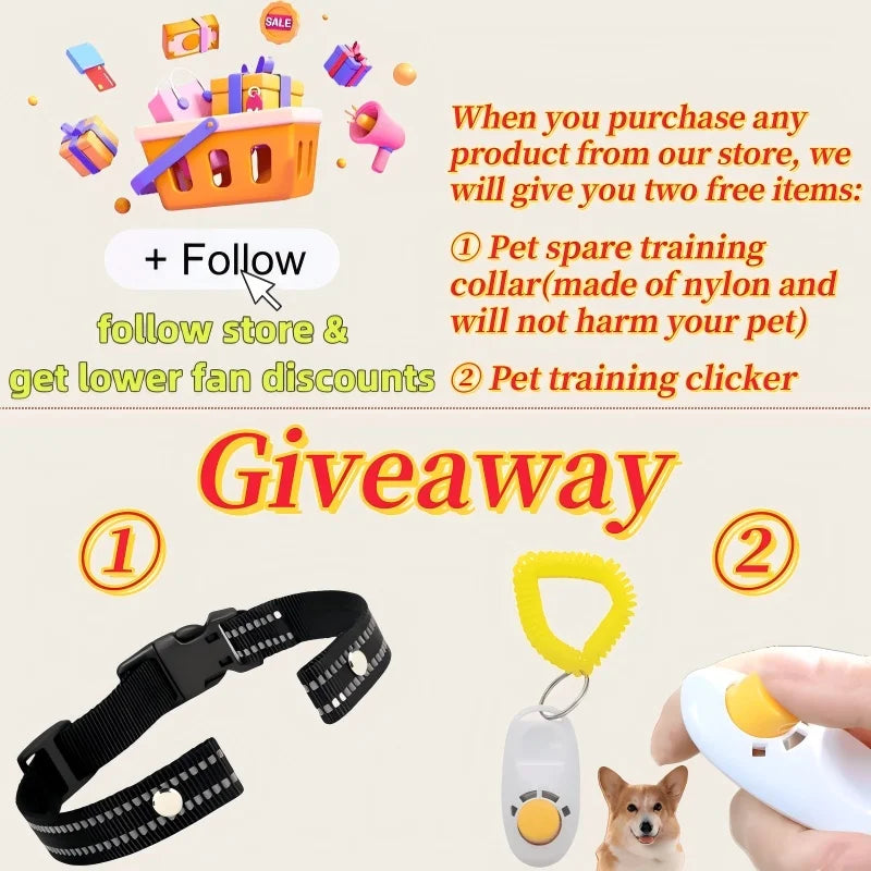 Automatic anti Barking Dog Collar, Rechargeable Bark Stopper, Stop Barkin, Electric Training Collar for Dog