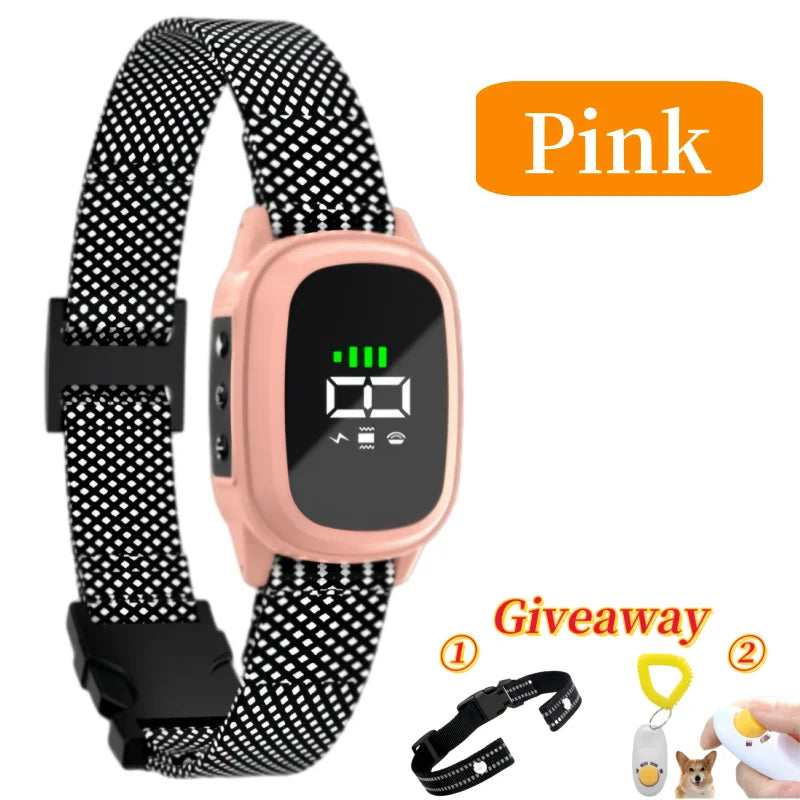 Automatic anti Barking Dog Collar, Rechargeable Bark Stopper, Stop Barkin, Electric Training Collar for Dog