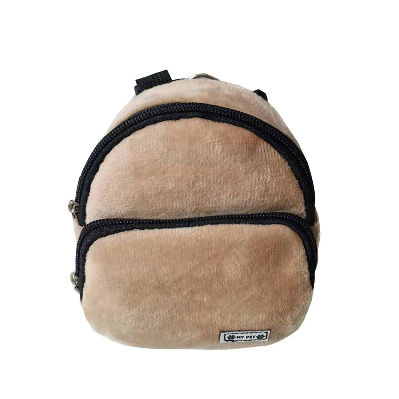 Dog Snack Bag Turtle Shape Dog Bag Pet Backpack Puppy School Bag Large Capacity Convenient Soft Portable Cute