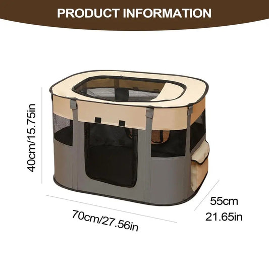 Pet Fence Dog Enclosure Foldable Puppy Playpen Portable Pet Tent Large Enclosure Summer Pet Tent for Outdoor and Indoor