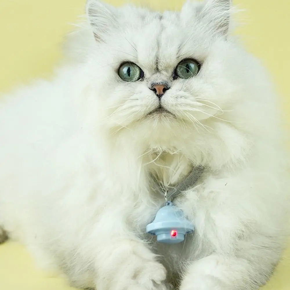Funny Automatic Laser Cat Toy Bell Shaped Self Entertainment Cat Laser Collar Bite Resistant Cat Teaser Toy Interactive Play