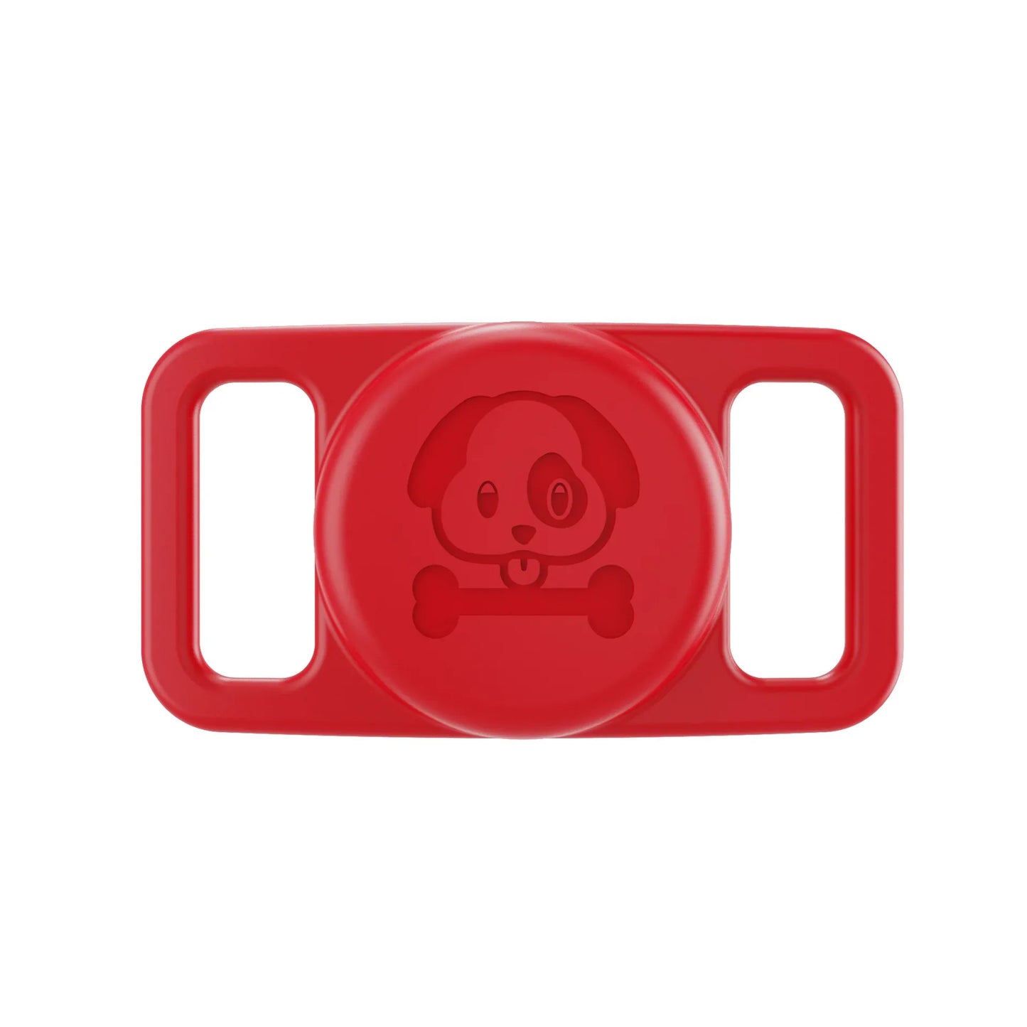 Airtag Dog Collar Holder 2 Pack Waterproof Silicone Hidden Loop Anti-Lost Tracker Accessory