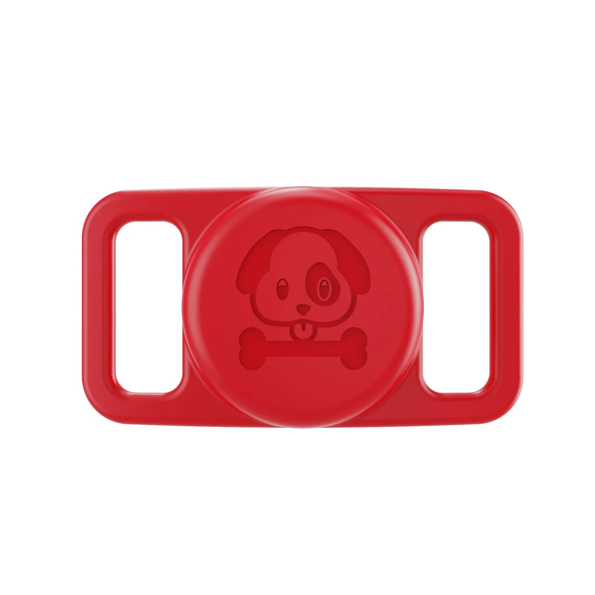Airtag Dog Collar Holder 2 Pack Waterproof Silicone Hidden Loop Anti-Lost Tracker Accessory